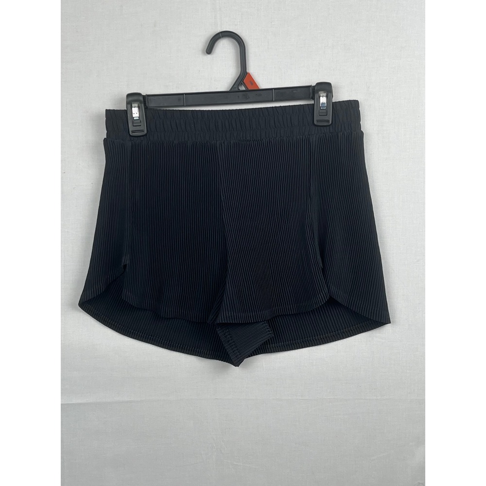 All in Motion Pleated Athletic Shorts Womens Size S Black Activewear Running